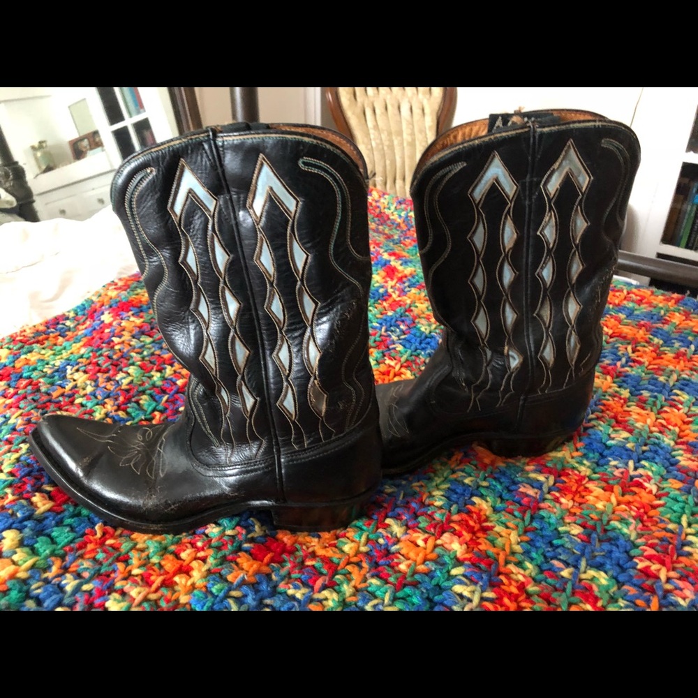 Size 6.5 Narrow Acme Vintage Cowboy Boots